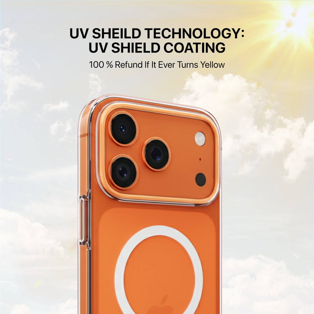 Anti Yellow Magsafe Clear Case - Iphone 17 Pro Max