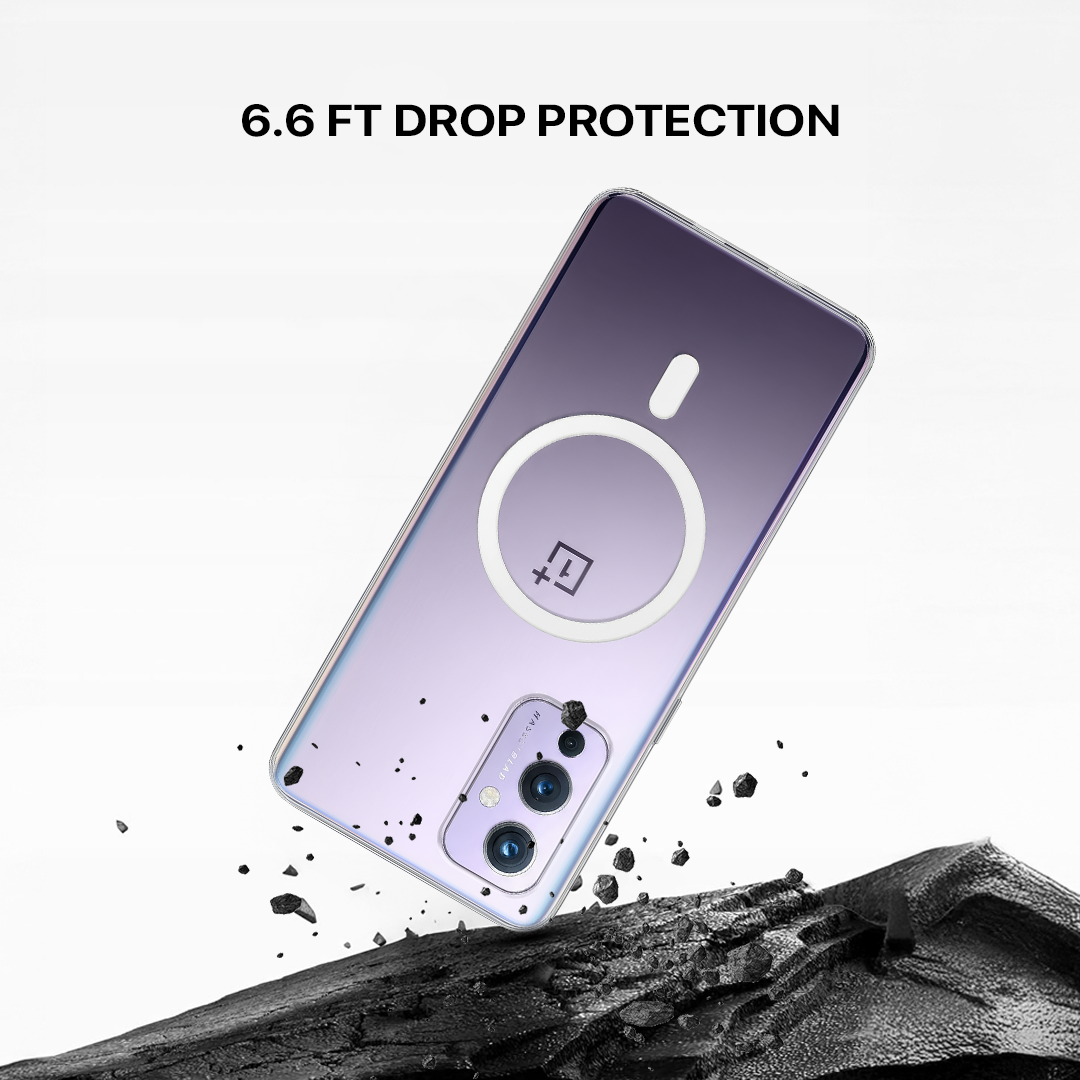 Anti Yellow Magsafe Clear Transparent Case - One Plus 9