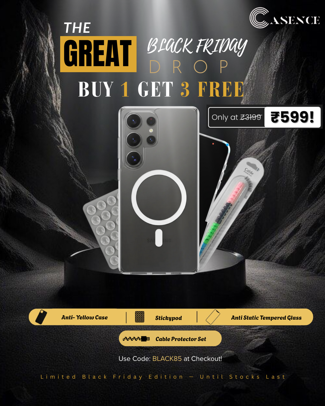 Anti Yellow Magsafe Clear Case Samsung - Galaxy A54 by Casence