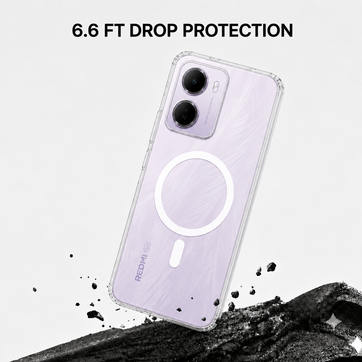 Anti Yellow Magsafe Clear Case - REDMI 15 A (5G)