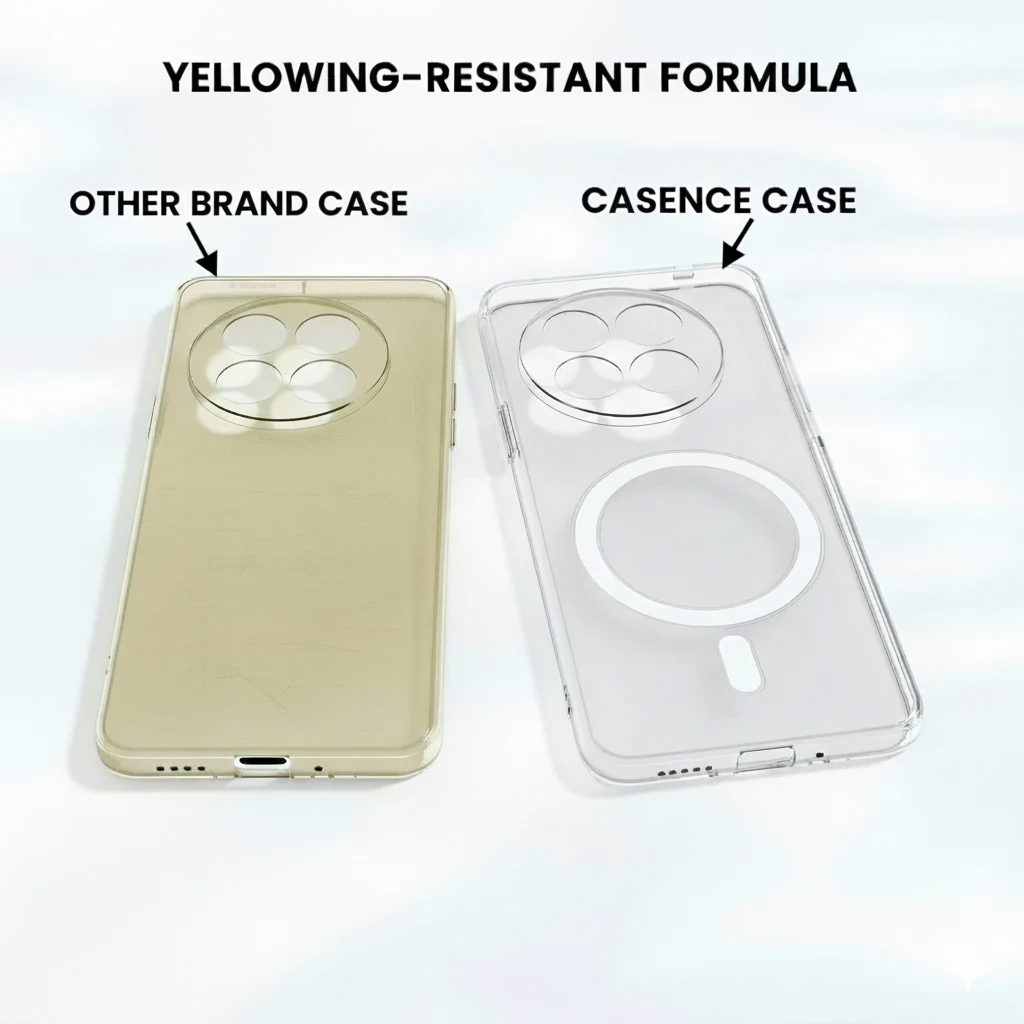 Anti Yellow Magsafe Clear Transparent Case - One Plus NORD CE4 Lite