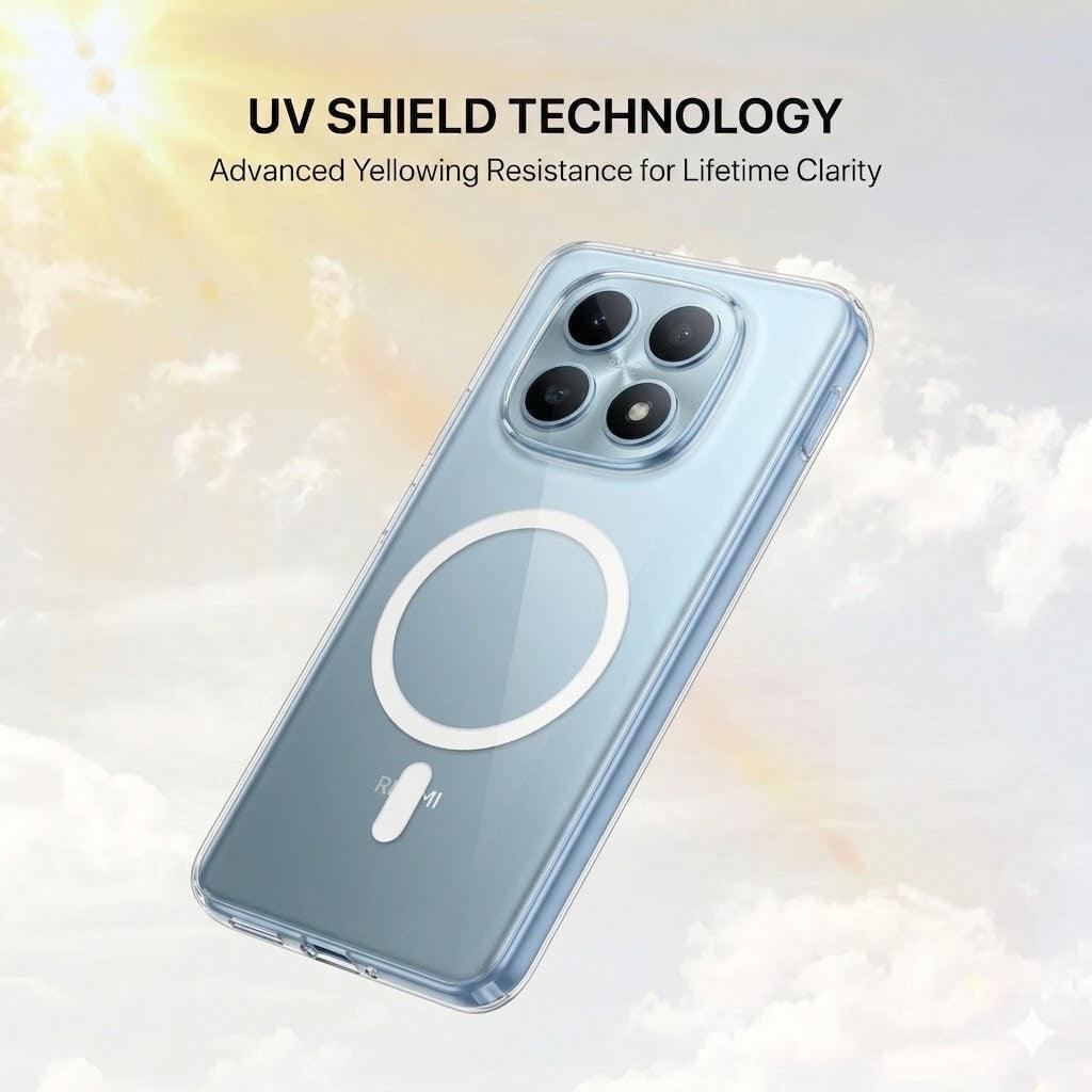 Anti Yellow Magsafe Clear Case - REDMI NOTE 15