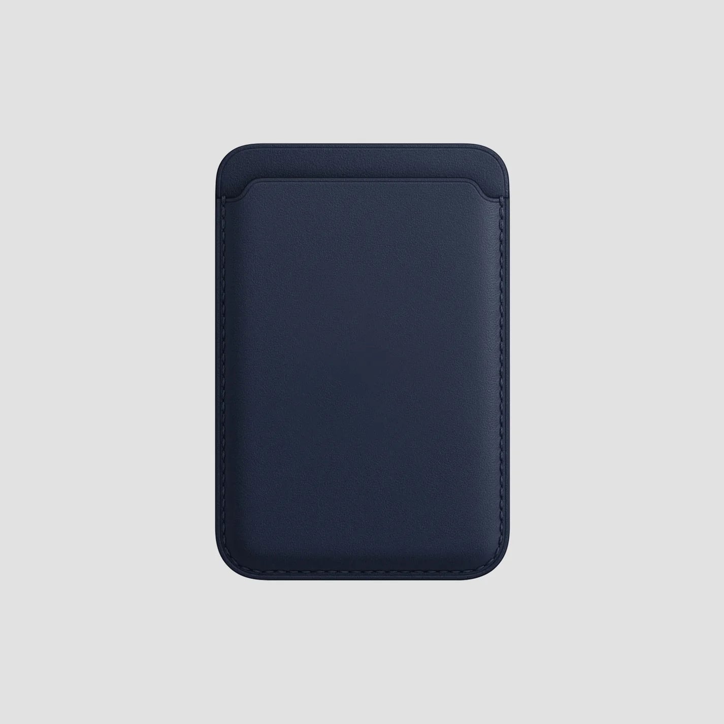 Signature Leather Magsafe Wallet for Iphone (Deep Blue)