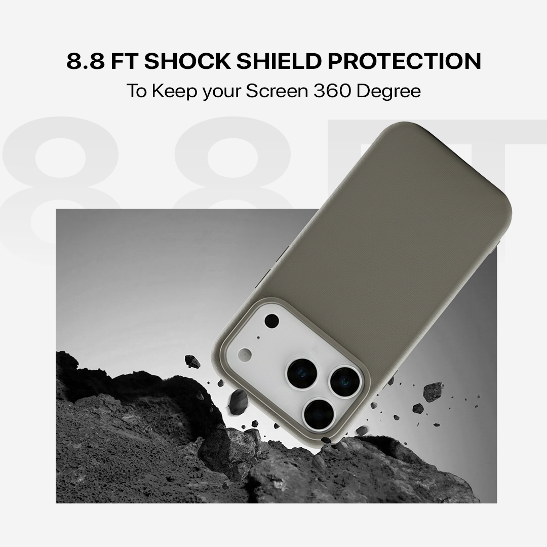 Signature Leather Magsafe Case - Iphone 17 Pro Max (Graphite Grey)