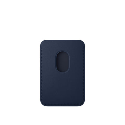 Signature Leather Magsafe Wallet for Iphone (Deep Blue)