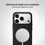 Signature Leather Magsafe Case - Iphone 17 Pro Max (Royal Black)