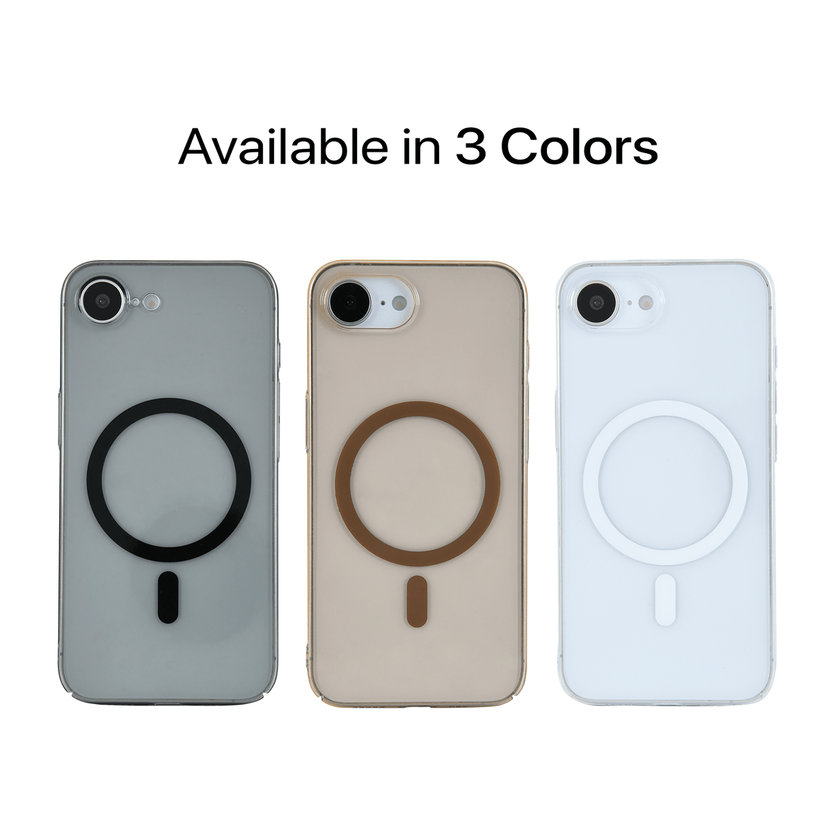 Anti Yellow Magsafe Clear Case - Iphone 16e (CRYSTAL Desert TITANIUM)
