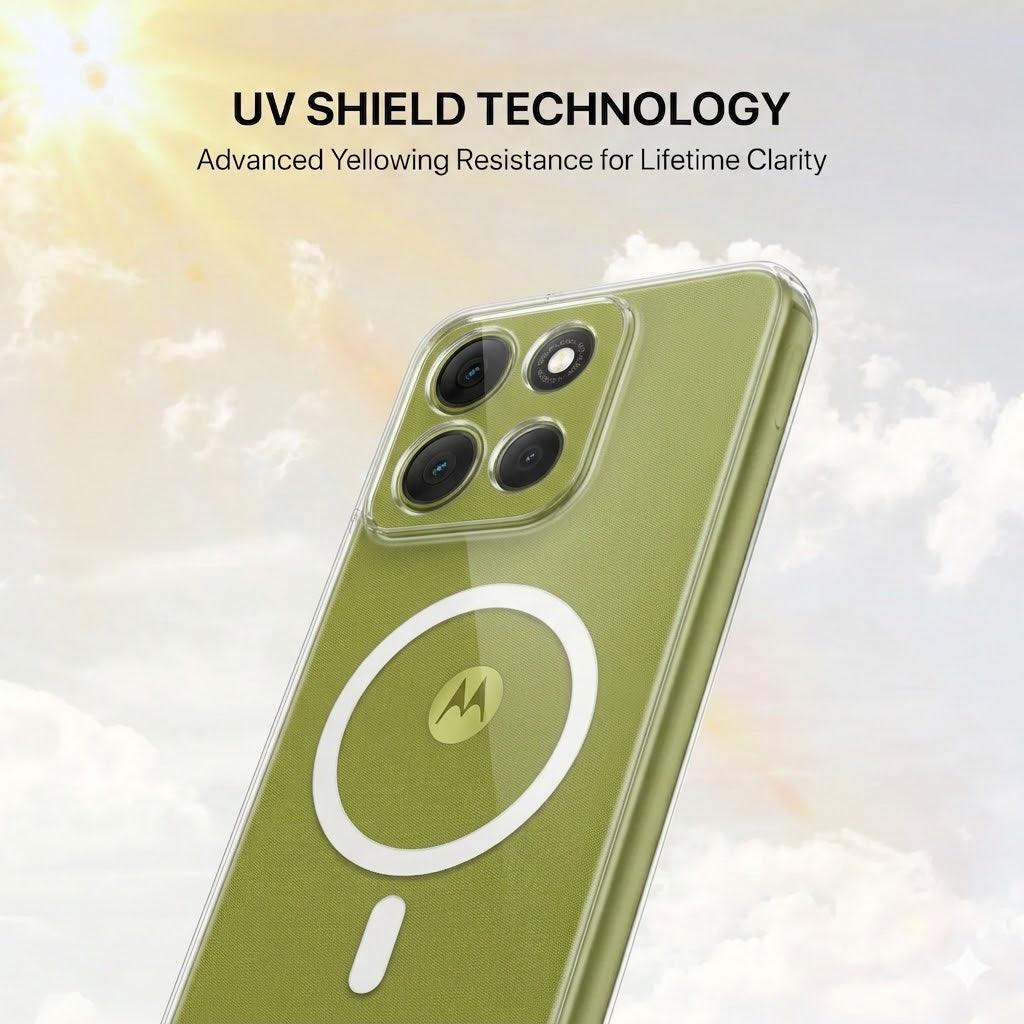Anti Yellow Magsafe Clear Case - Motorola G86