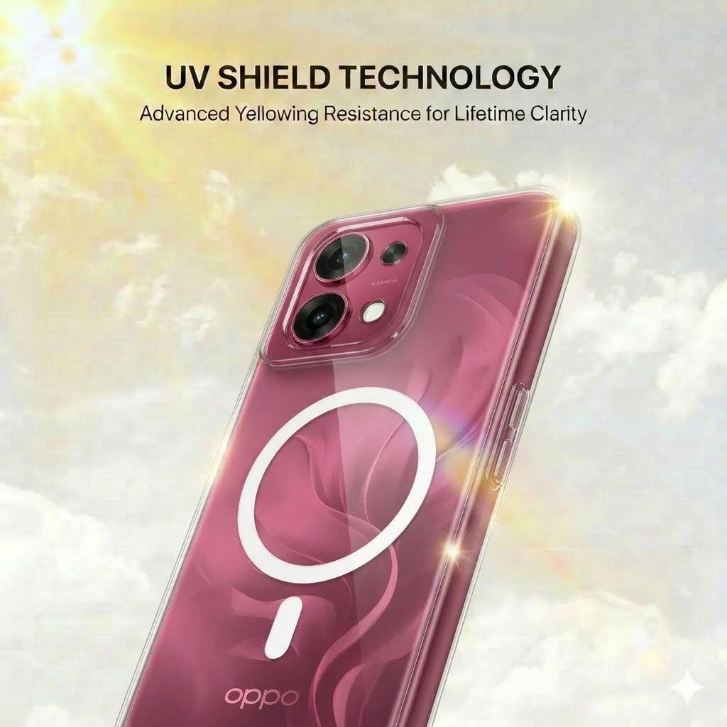 Anti Yellow Magsafe Clear Case - OPPO F31 5G