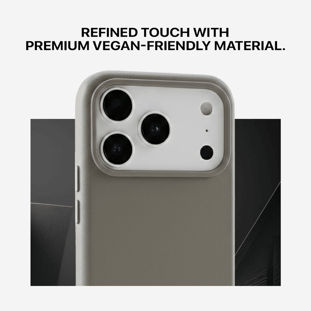 Signature Leather Magsafe Case - Iphone 17 Pro Max (Graphite Grey)