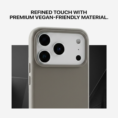 Signature Leather Magsafe Case - Iphone 17 Pro Max (Graphite Grey)