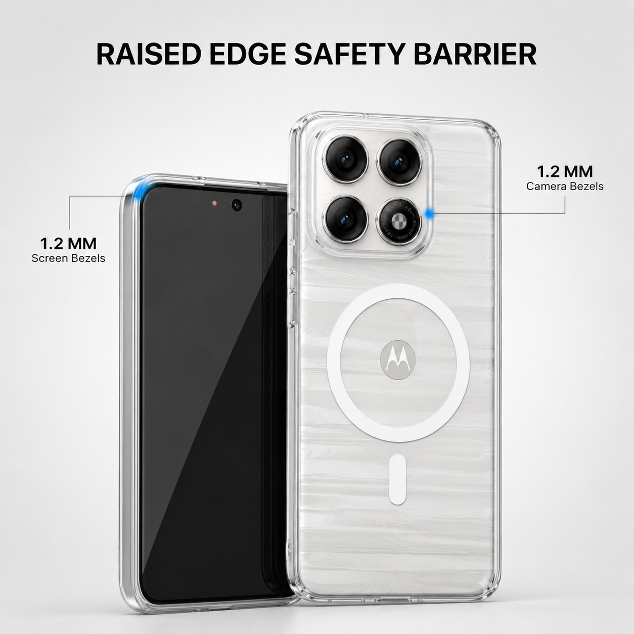 Anti Yellow Magsafe Clear Case - Motorola Edge 70 PRO