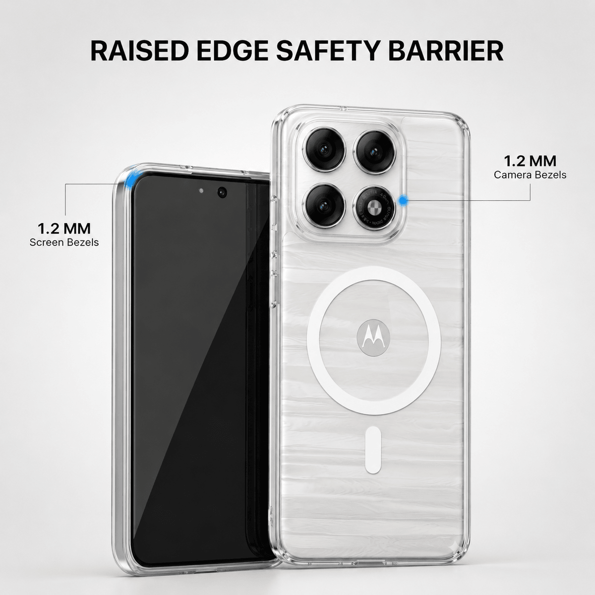 Anti Yellow Magsafe Clear Case - Motorola Edge 70 PRO