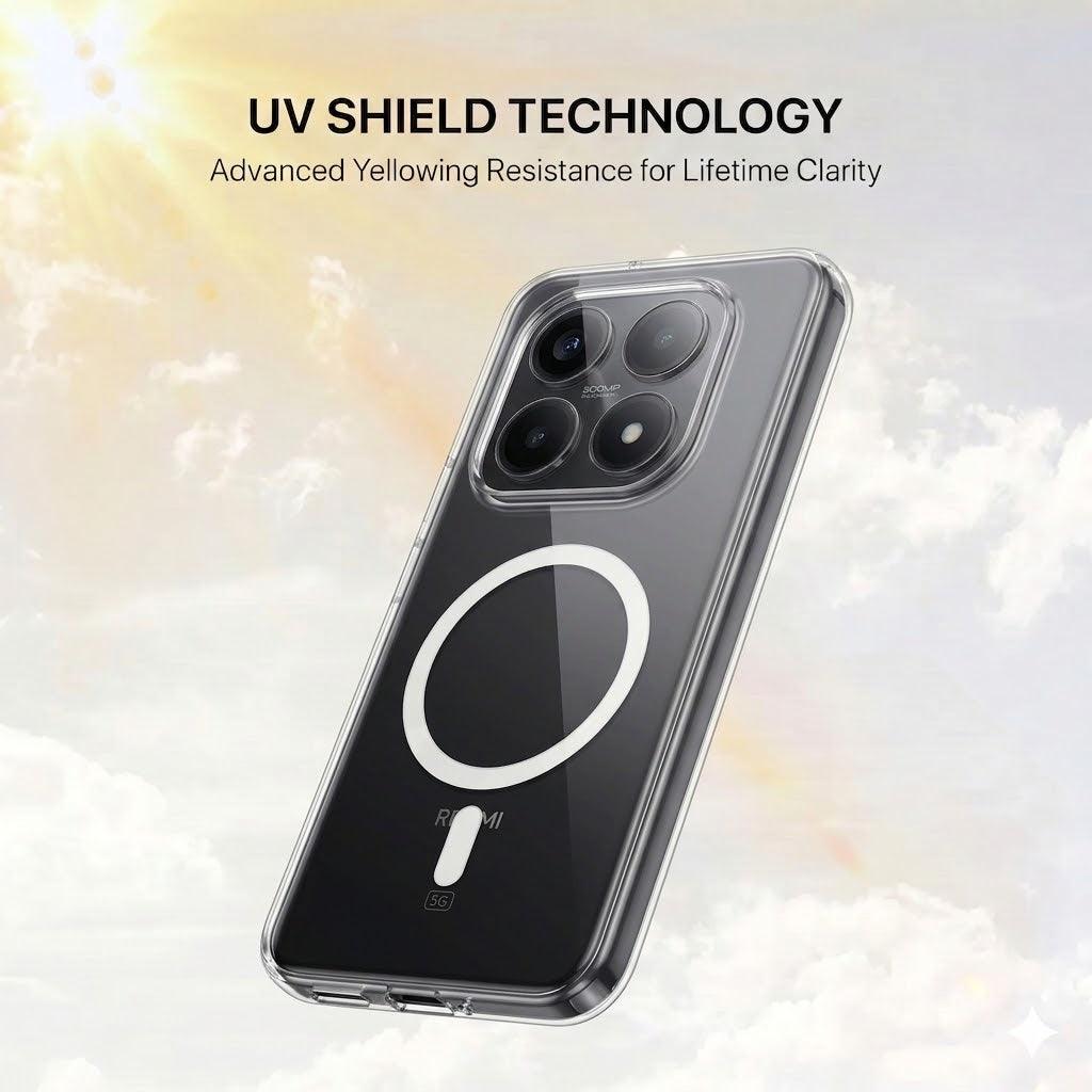 Anti Yellow Magsafe Clear Case - REDMI NOTE 15 PRO PLUS
