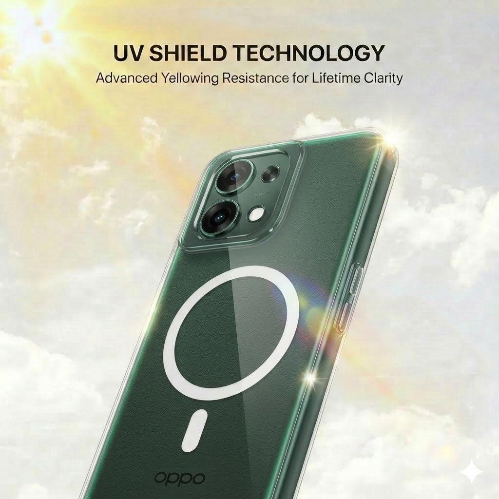 Anti Yellow Magsafe Clear Case - OPPO F33