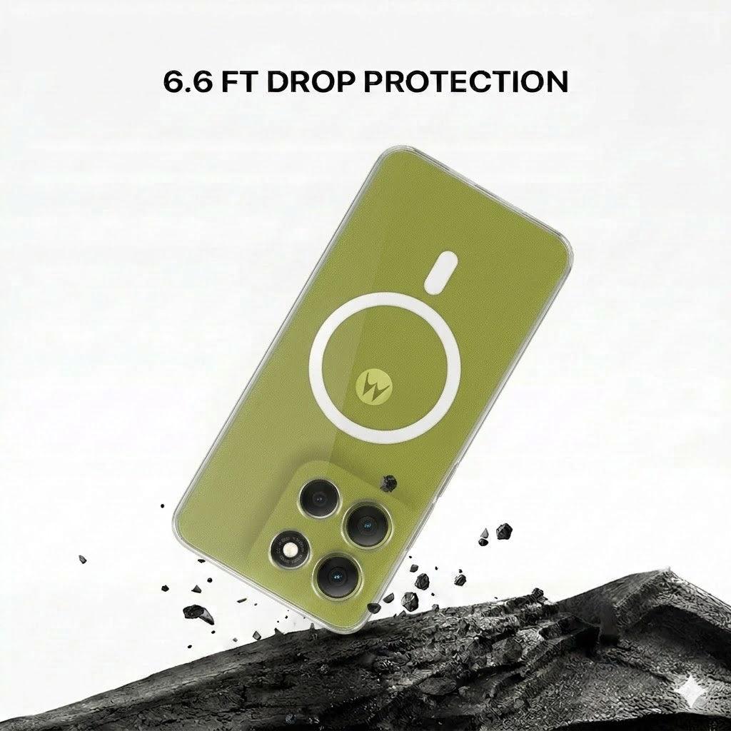 Anti Yellow Magsafe Clear Case - Motorola G86