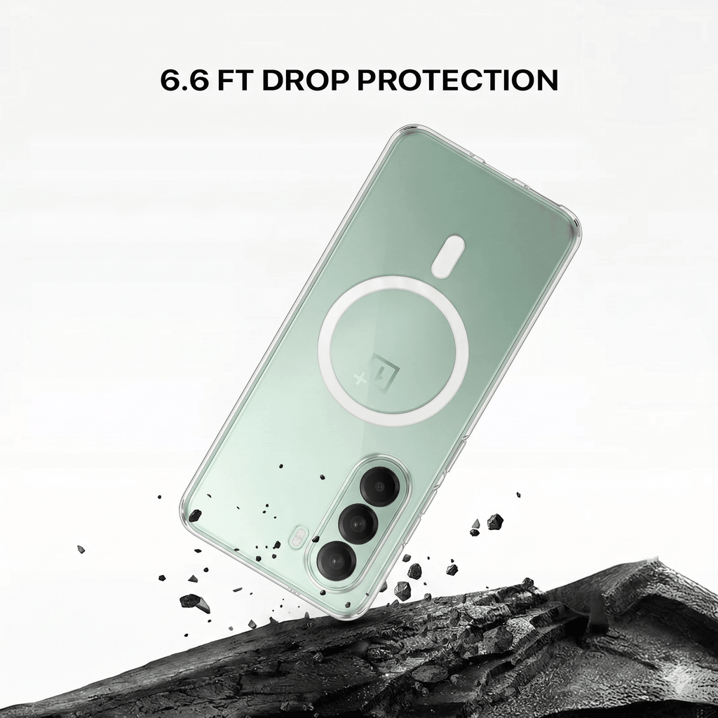 Anti Yellow Magsafe Clear Case For One Plus 