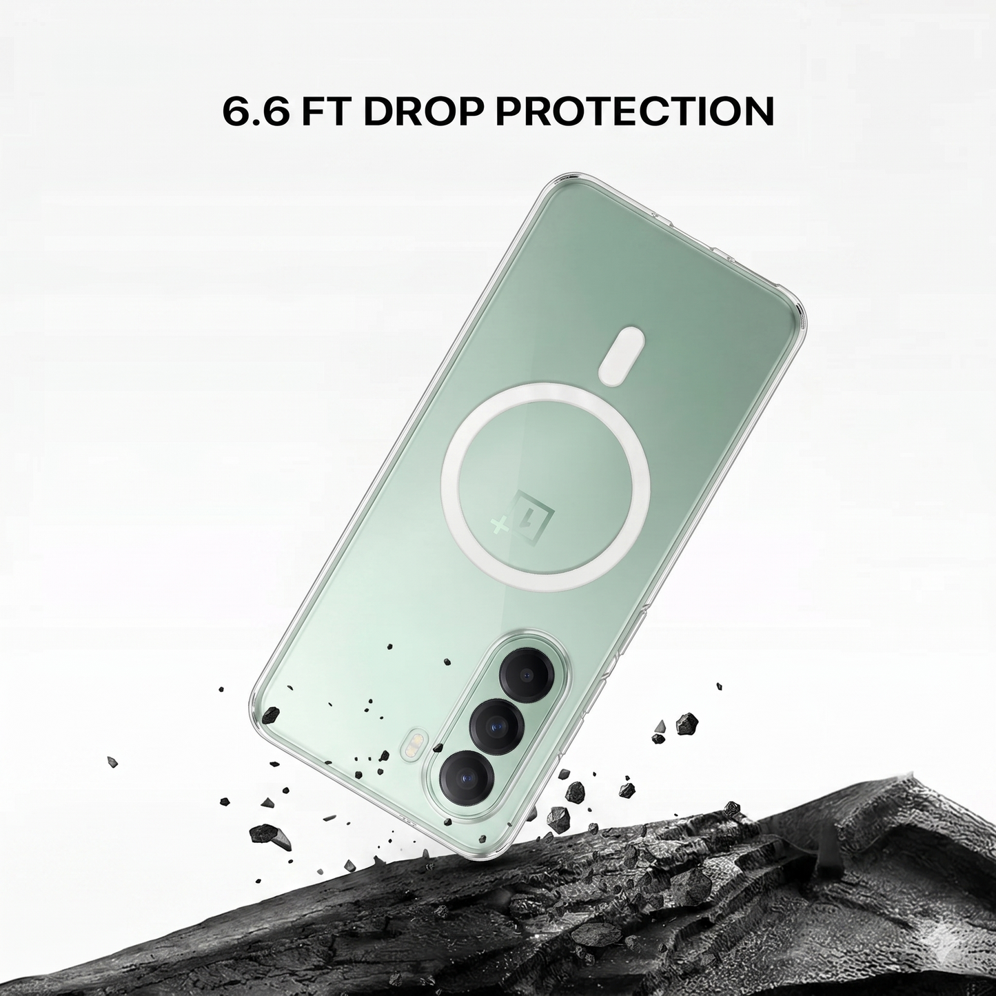 Anti Yellow Magsafe Clear Case For One Plus 