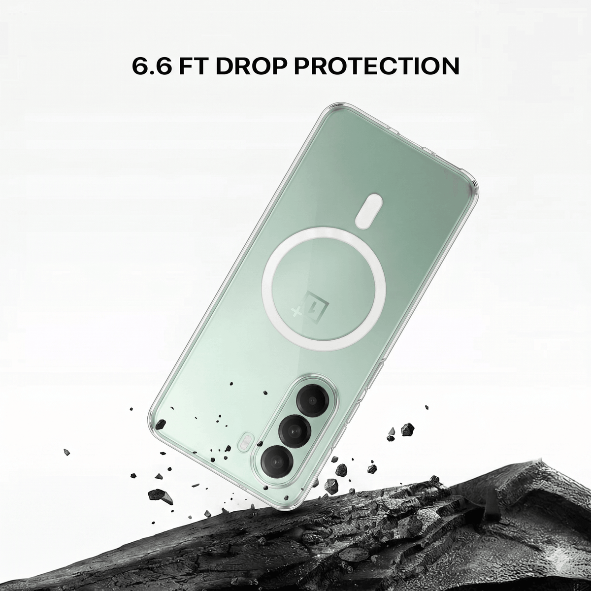 Anti Yellow Magsafe Clear Case For One Plus 