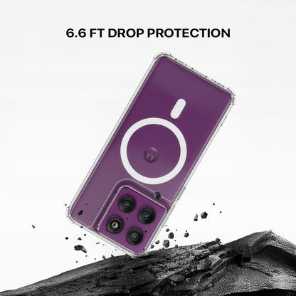 Anti Yellow Magsafe Clear Transparent Case - Motorola Edge 60 Pro