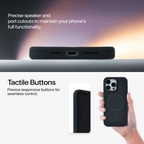 Anti Dust Magsafe Silicone Case - Iphone 16 pro Max ( Black)