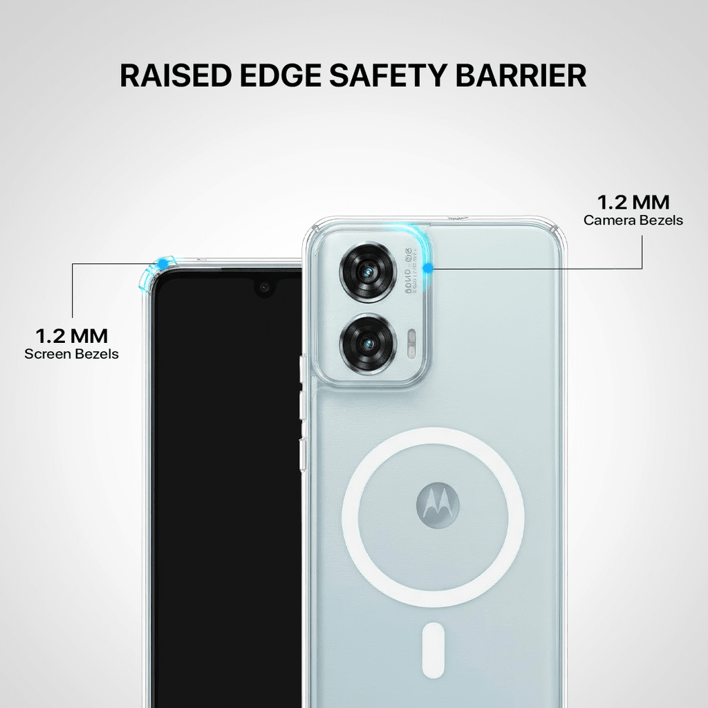 Anti Yellow Magsafe Clear Case - Motorola Edge 50 Fusion