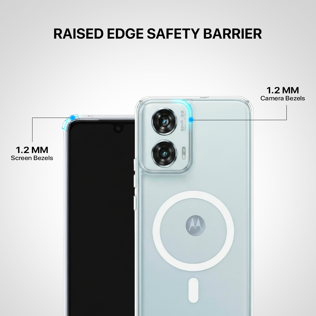 Anti Yellow Magsafe Clear Transparent Case - Motorola Edge 50 Fusion