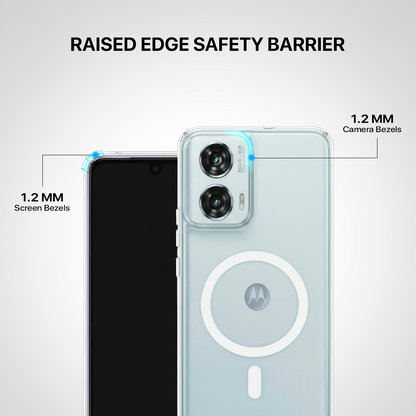 Anti Yellow Magsafe Clear Transparent Case - Motorola Edge 50 Fusion