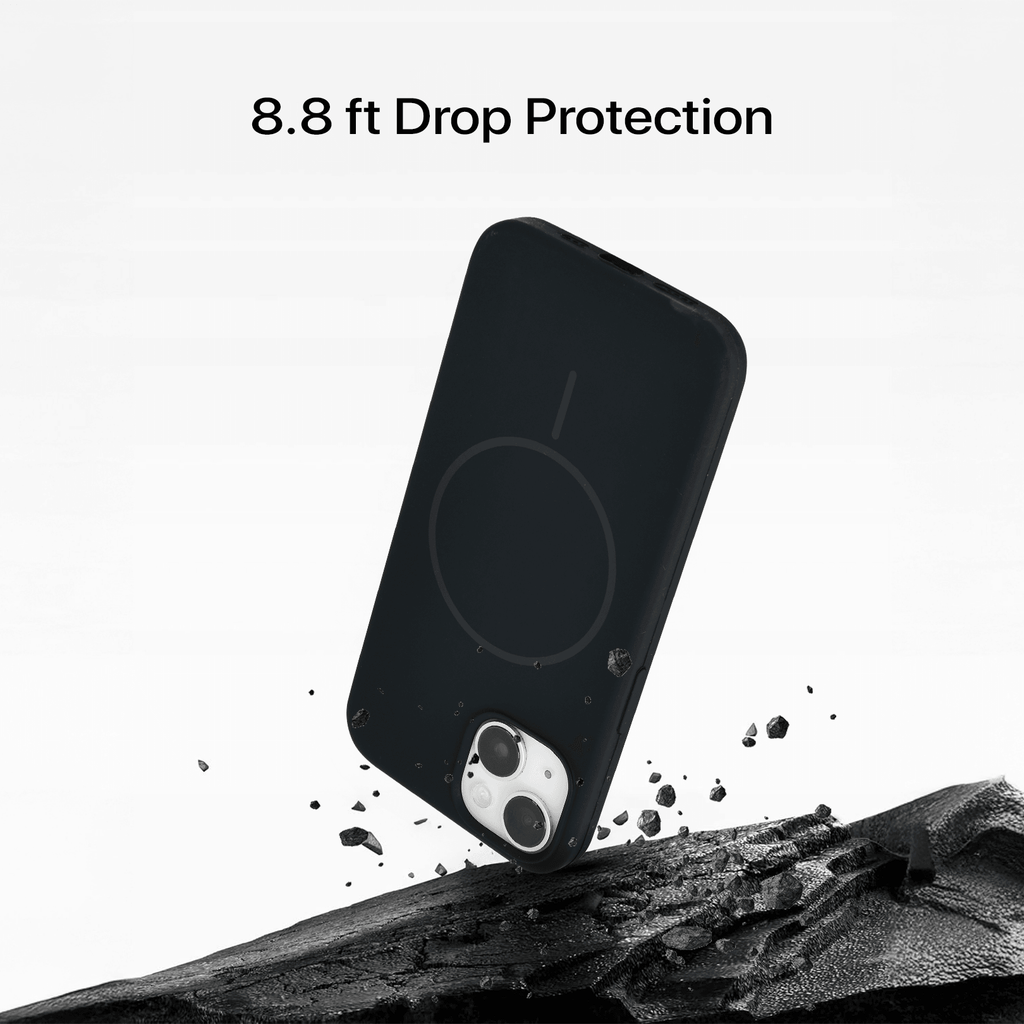 Anti Dust Magsafe Silicone Case - Iphone 15 (Black)