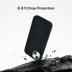 Anti Dust Magsafe Silicone Case - Iphone 13 (Black)