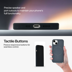 Anti Dust Magsafe Silicone Case - Iphone 13 (Black)