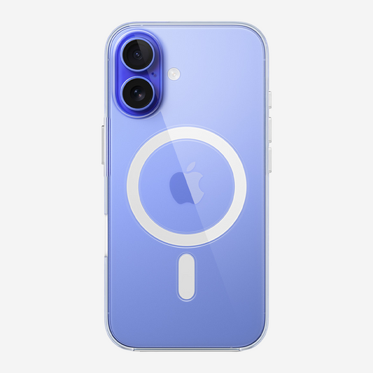 Anti Yellow Magsafe Transparent Clear Case - Iphone 16 (CRYSTAL White TITANIUM)