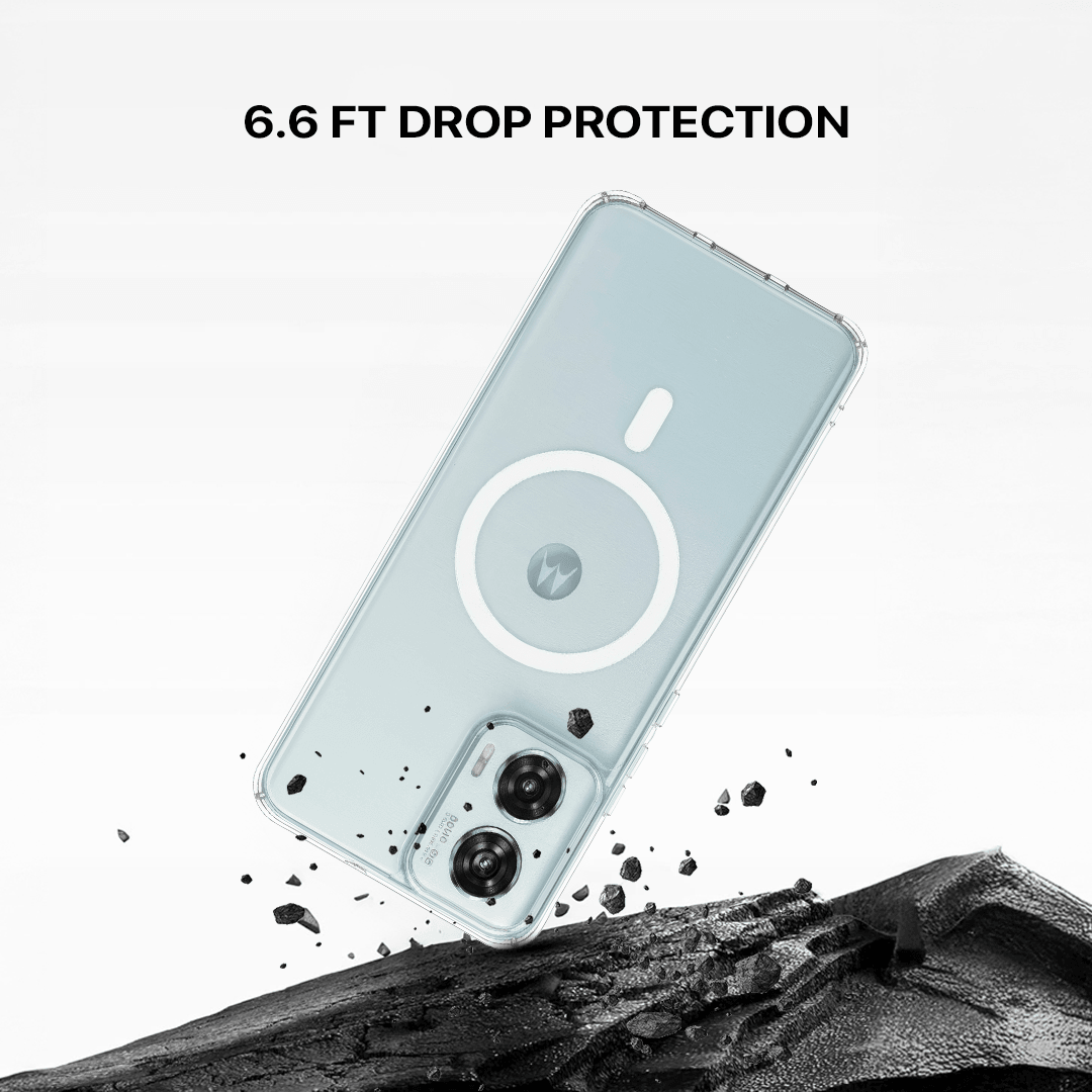 Anti Yellow Magsafe Clear Case - Motorola Edge 50 Fusion