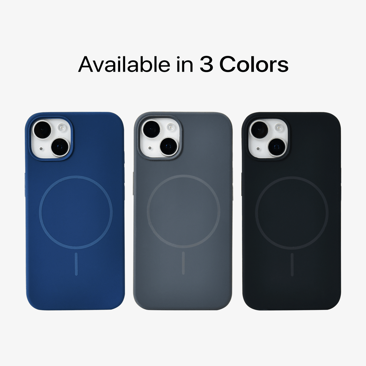 Anti Dust Magsafe Silicone Case - Iphone 15 (Grey)
