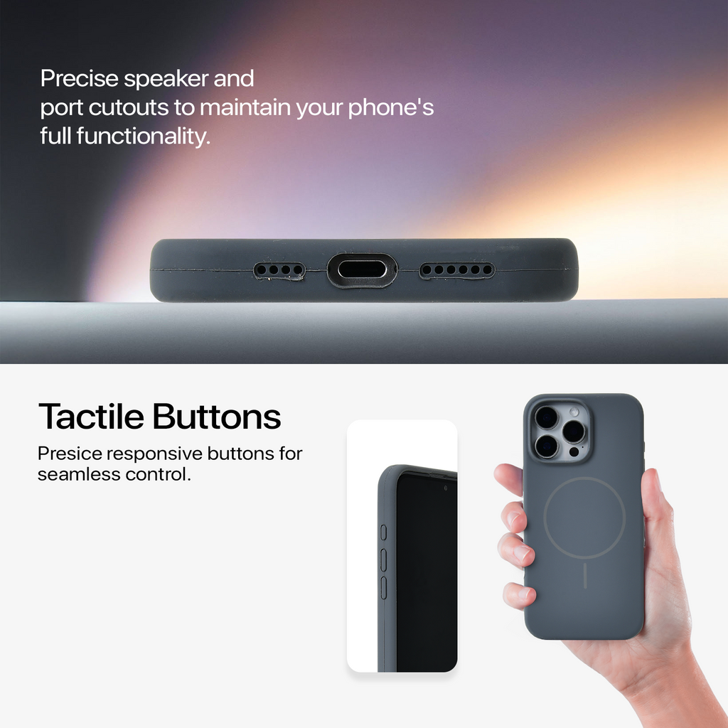 Anti Dust Magsafe Silicone Case - Iphone 13 Pro Max (Grey)