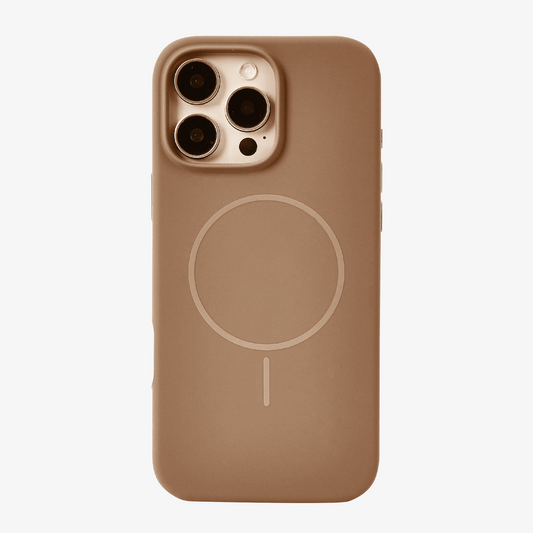Anti Dust MagSafe Silicone Case - IPhone 15 pro max ( Brown)