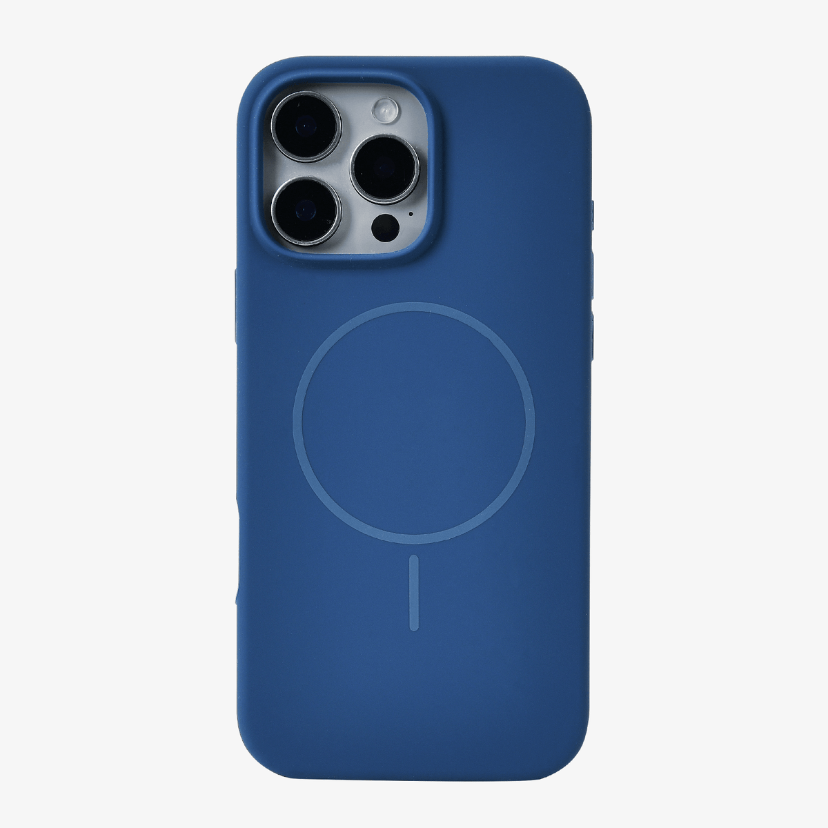 Anti Dust Magsafe Silicone Case - Iphone 15 Pro (Denim Blue)