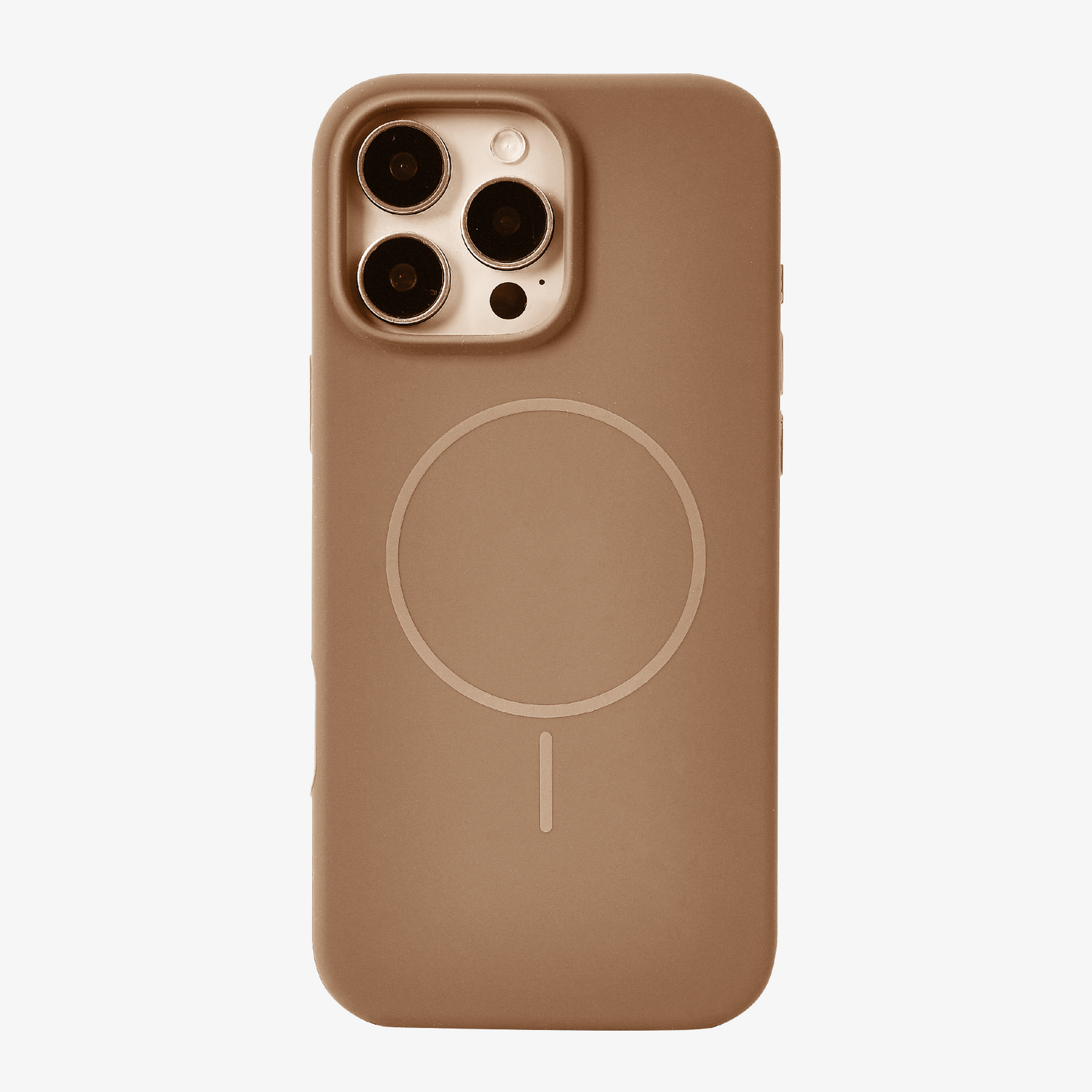 Anti Dust MagSafe Silicone Case - IPhone 16 pro max ( Brown)