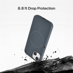 Anti Dust Magsafe Silicone Case - Iphone 15 (Grey)