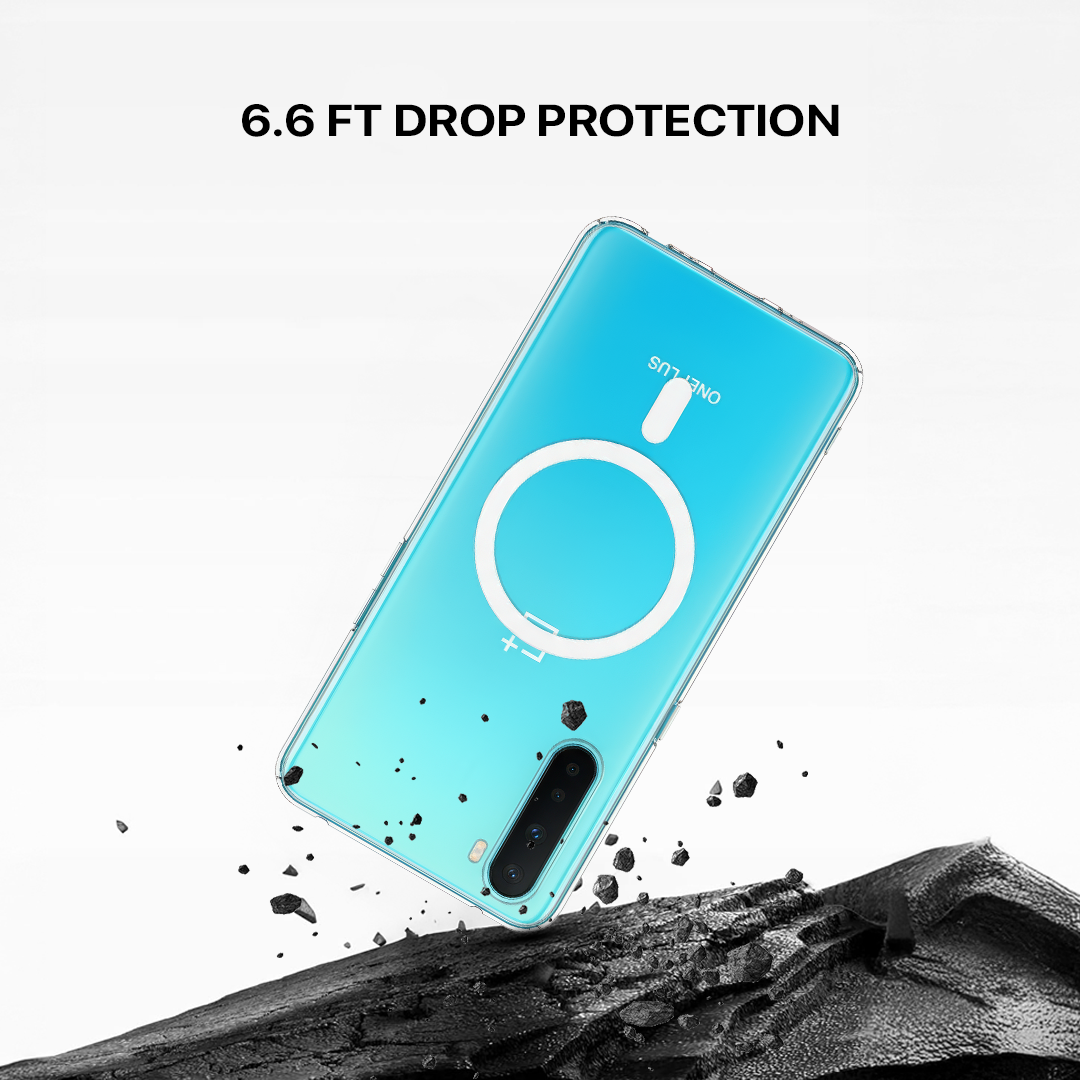 Anti Yellow Magsafe Clear Transparent Case - One Plus Nord CE