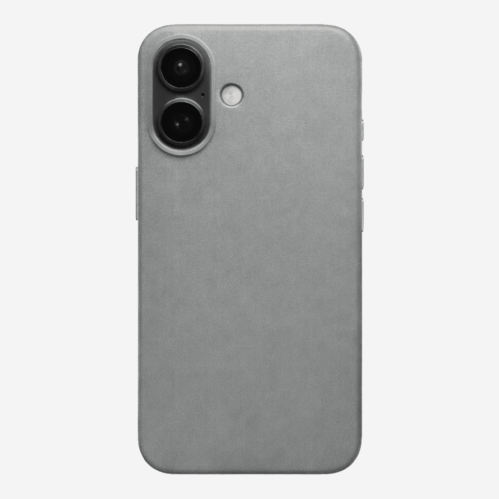 Signature Leather Magsafe Case - Iphone 16  (Graphite Grey)