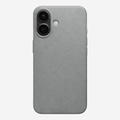 Signature Leather Magsafe Case - Iphone 16  (Graphite Grey)