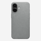 Signature Leather Magsafe Case - Iphone 16  (Graphite Grey)