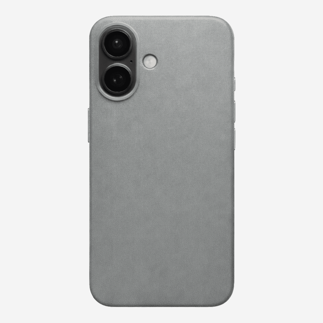 Signature Leather Magsafe Case - Iphone 16  (Graphite Grey)
