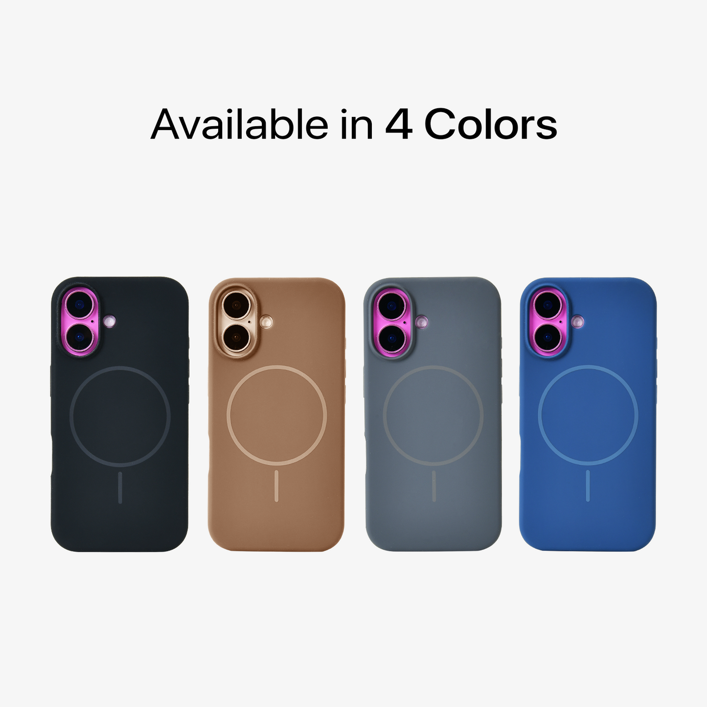 Anti Dust MagSafe Silicone Case - IPhone 16 plus ( Brown)