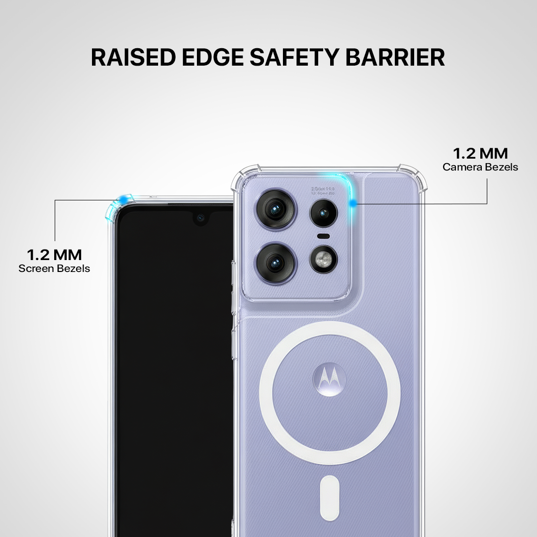 Anti Yellow Magsafe Clear Transparent Case - Motorola Edge 50 Pro