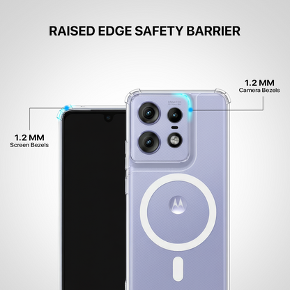 Anti Yellow Magsafe Clear Transparent Case - Motorola Edge 50 Pro