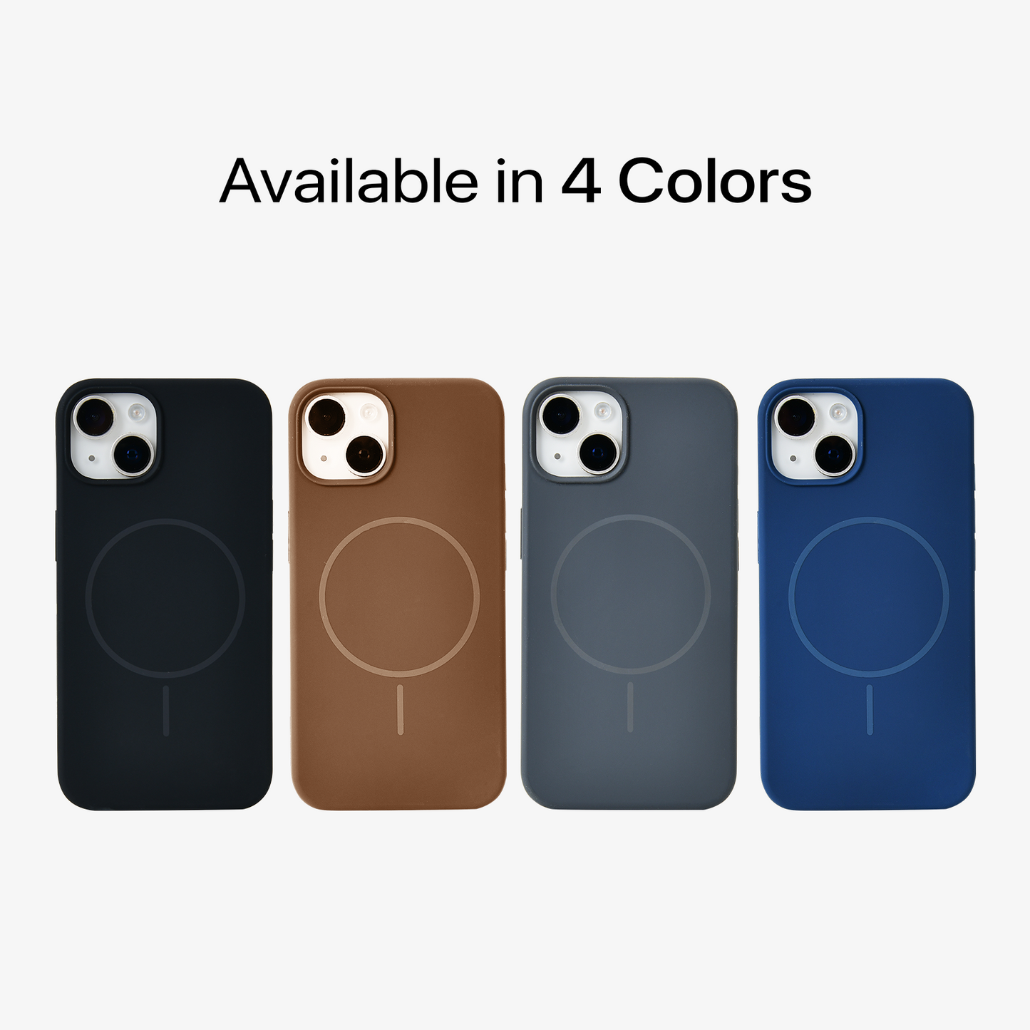 Anti Dust MagSafe Silicone Case - IPhone 13 ( Brown)