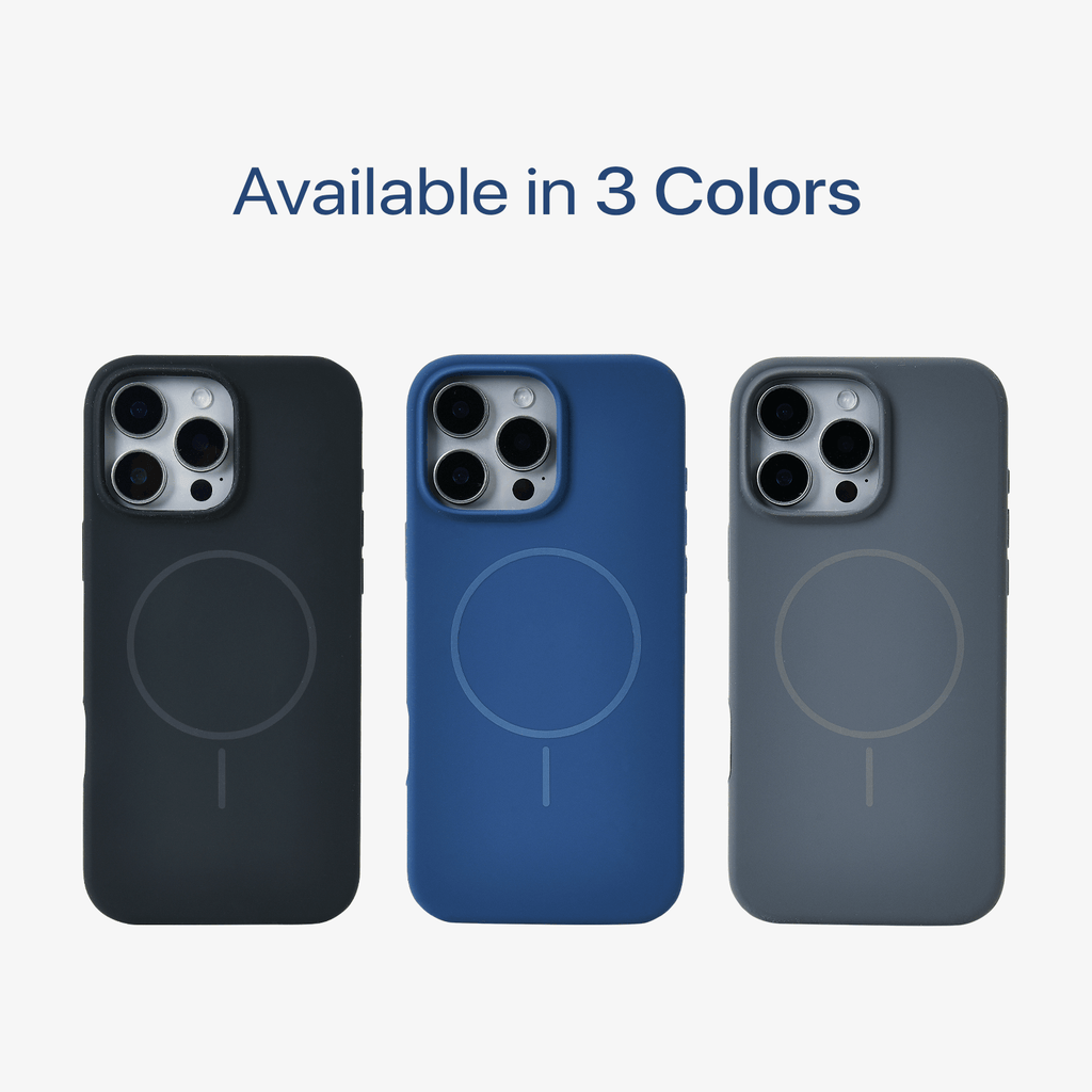 Anti Dust Magsafe Silicone Case - Iphone 15 Pro (Denim Blue)