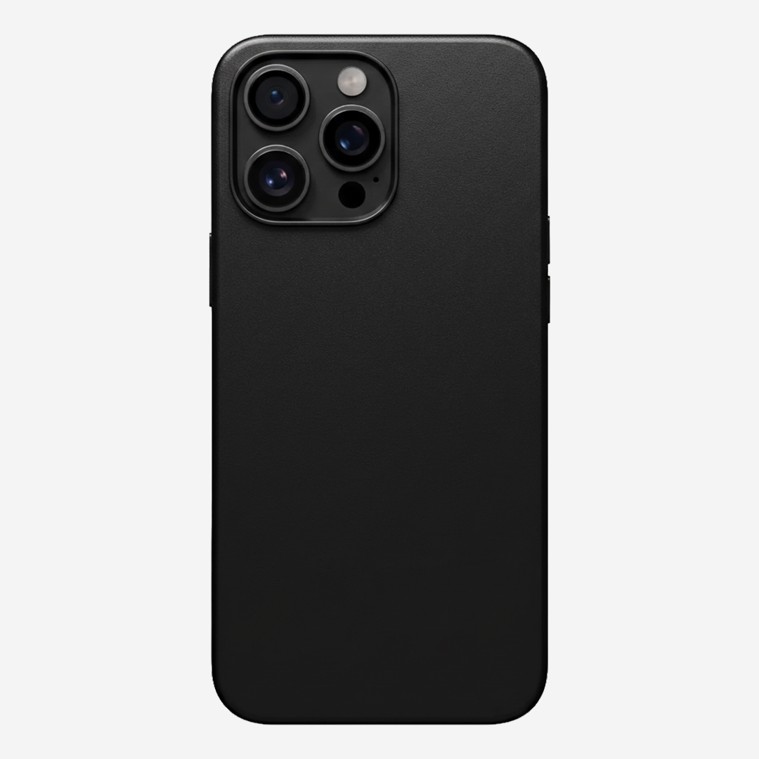Signature Leather Magsafe Case - Iphone 15 Pro Max (Royal Black)